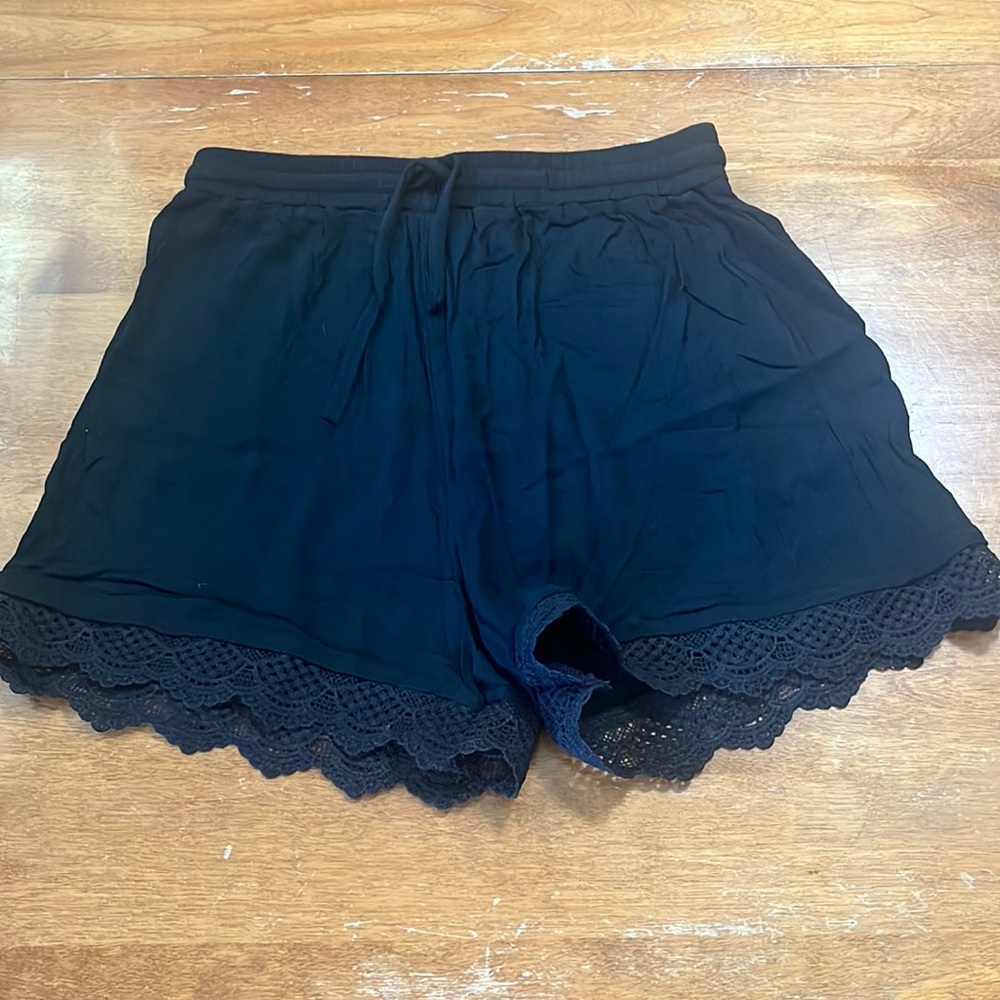 NWOT • Black Lace Shorts